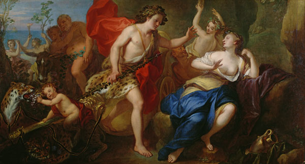 Bacchus and Ariadne from French School
