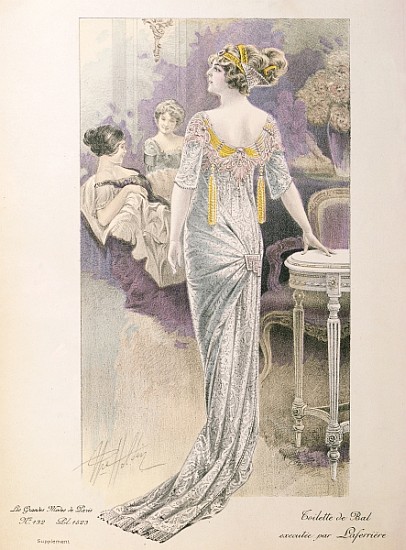 Ball gown, from ''Les Grandes Modes de Paris'' from French School