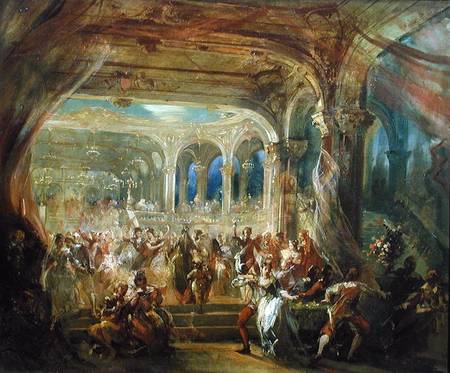 Ball at the Opera de Paris during the Second Empire from French School