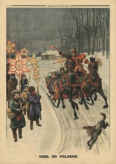 Christmas in Poland, illustration from ''Le Petit Journal'', supplement illustre, 24th December 1911 from French School