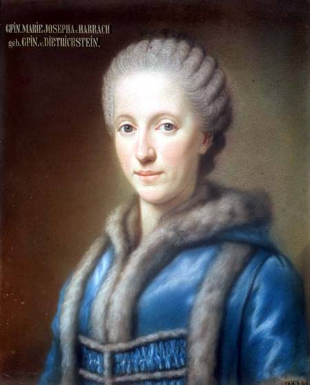Countess Maria Josepha von Harrach wife of Count Guido von Harrach (1732-83) from French School