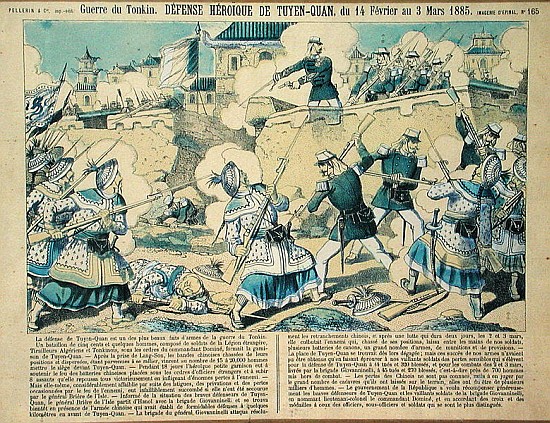 Defence of Tuyen Quang, 14th February 1885 from French School