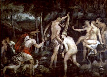 Diana and Actaeon, Fontainebleau School from French School