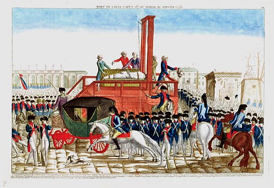 Execution of Louis XVI (1754-93) 21st January 1793 (see also 14664) from French School