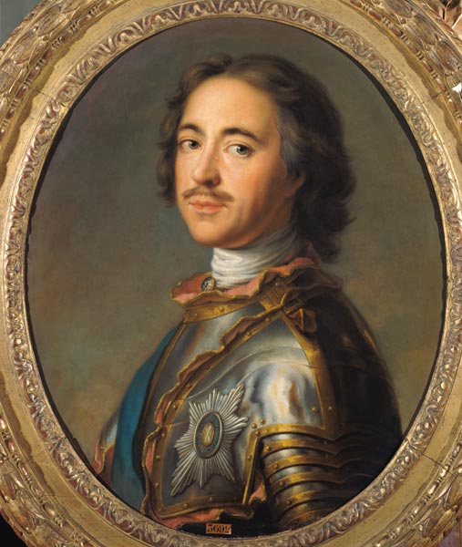 Portrait of Peter the Great (1672-1725) from French School
