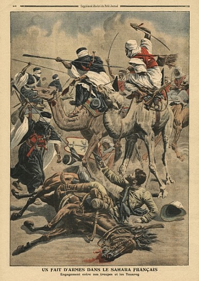 French troops in Sahara, illustration from ''Le Petit Journal'', supplement illustre, 17th March 190 from French School