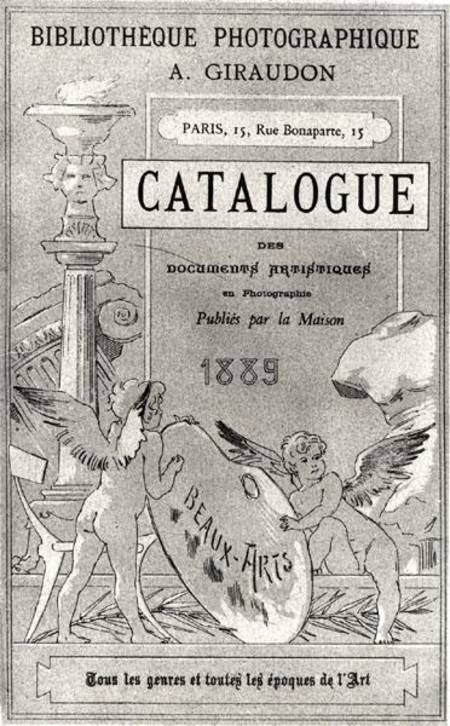 Front cover of 'Catalogue des Documents Artistiques en Photographie' published by Bibliotheque Photo from French School