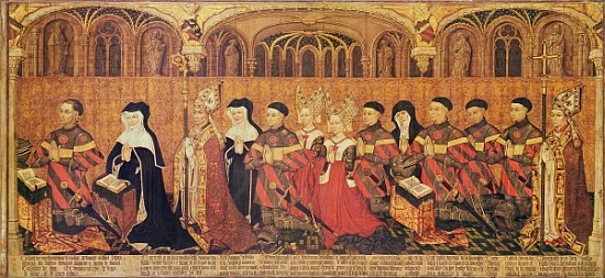 Jean I Jouvenel des Ursins (1360-1431) with his wife, Michelle de Vitry (d.1456) and their family, 1 from French School