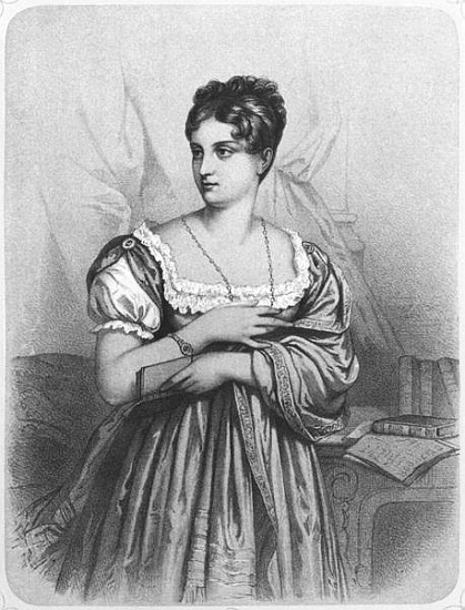 Mademoiselle George; engraved by J. Champagne from French School