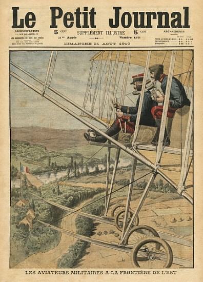 Military aviators on the Eastern front, illustration from ''Le Petit Journal'', supplement illustre, from French School
