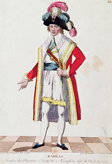 Paul Francois Jean Nicolas (1755-1829) Vicomte de Barras from French School
