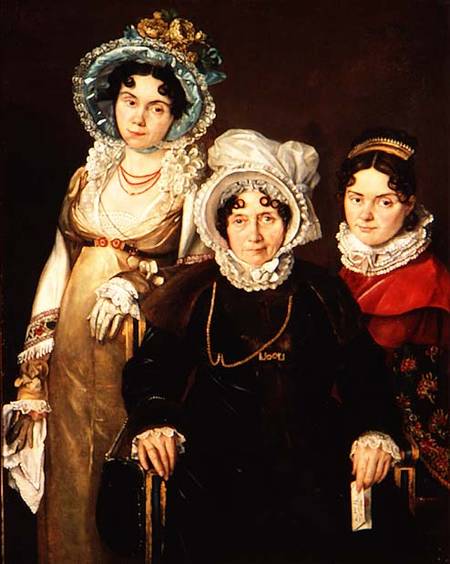 Portrait of Madame de Tangry and her Daughters from French School