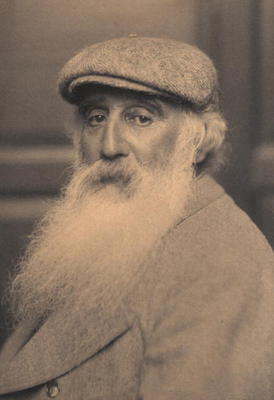 Portrait of Camille Pissarro (1830-1903) (b/w photo) from French School