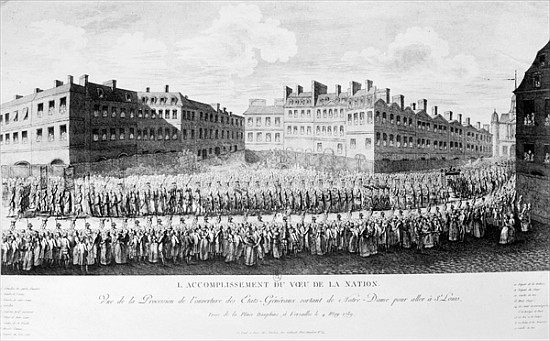 Procession of the Opening of the Estates General from French School