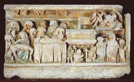 Relief depicting Scenes from the Passion of Christ: Pieta, the Entombment and the Holy Women at the from French School