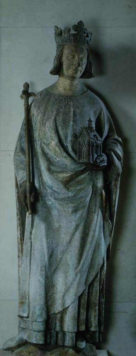 Statue of Charles V (1338-80) King of France from French School