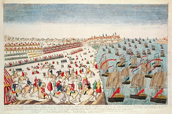The Battle of Yorktown, 19th October 1781 from French School