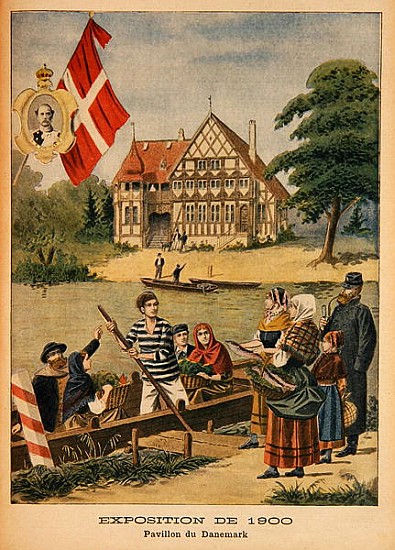 The Danish Pavilion at the Universal Exhibition of 1900, Paris, illustration from ''Le Petit Journal from French School