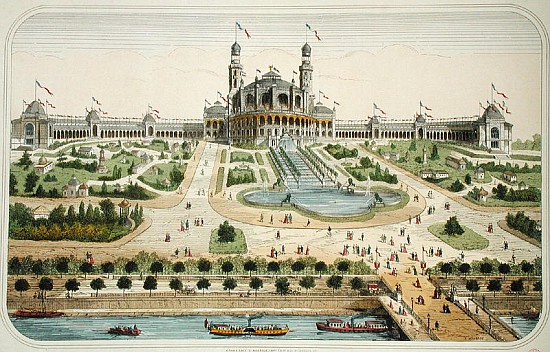The Palais du Trocadero at the Exposition Universelle in Paris in 1878 from French School