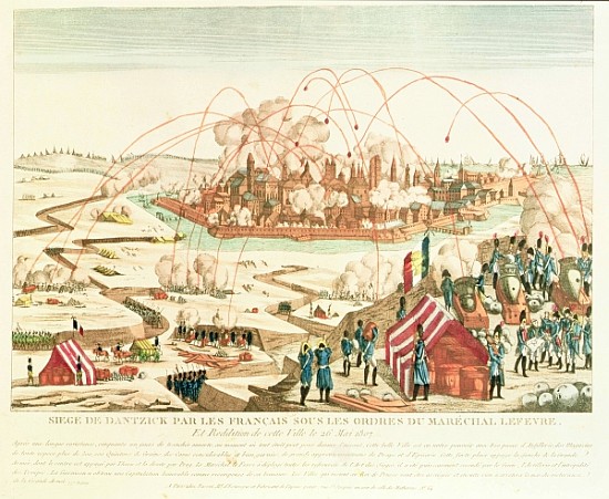 The Siege of Danzig under the command of Marshal Pierre Joseph Lefebvre (1755-1820) and the Surrende from French School