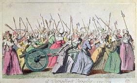 A Versailles, A Versailles'' March of the Women on Versailles, Paris, 5th October 1789 (see 127501 &