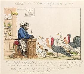 Caricature of the Assembly of Notables, 22nd February 1787 (coloured etching)