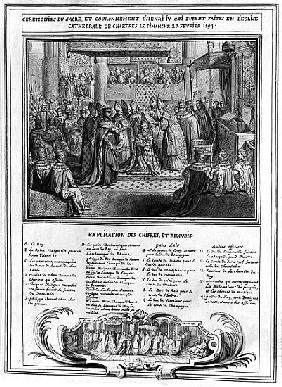 Consecration and Coronation of Henri IV (1553-1610) at the Chartres Cathedral on the 27th January 15