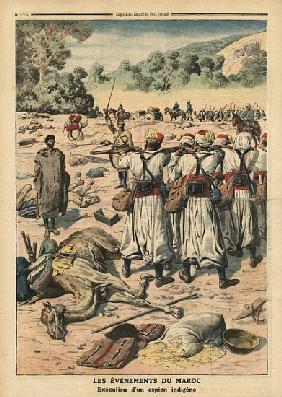 Execution of a Moroccan spy, illustration from ''Le Petit Journal'', supplement illustre, 28th May 1