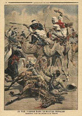 French troops in Sahara, illustration from ''Le Petit Journal'', supplement illustre, 17th March 190
