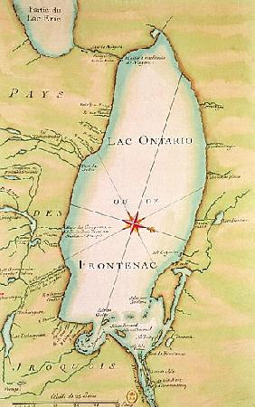 Map of Lake Ontario