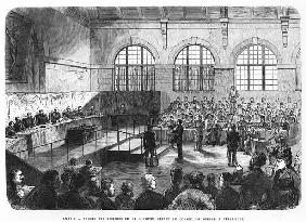 Members of the Commune being court martialled at Versailles
