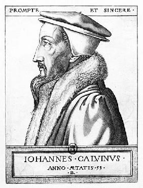 Portrait of John Calvin (1509-64) aged 53