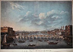 Vue du Pont de Westminster'', looking westward, from an original Picture in the Cabinet of Monsr T.M