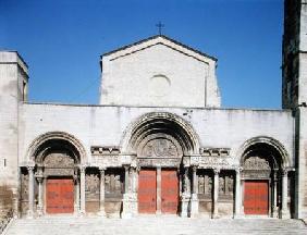 West facade of the Saint-Gilles abbey church