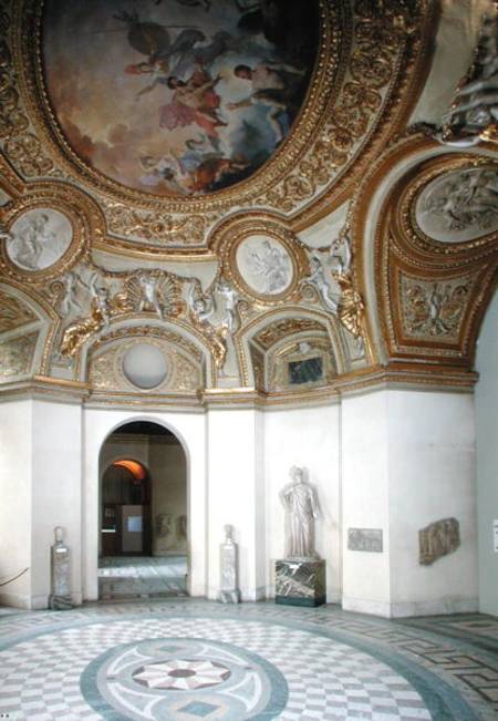 View of the Mars Rotunda with stucco figures by Michel Anguier (1612-86) (photo) from French School