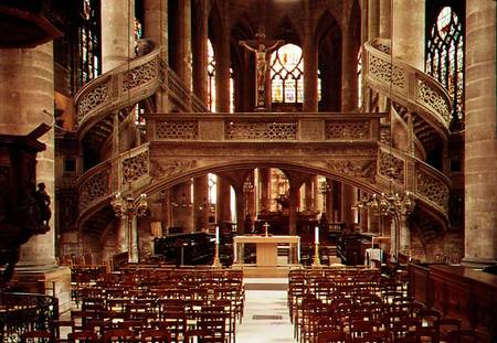 View of the rood-screen from French School