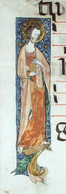 An Apostle Holding a Book, c.1320 (vellum) from French School, (14th century)