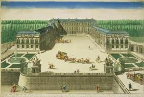 View of the Chateau of St. Cloud, engraved by Antoine Aveline (1691-1743) (engraving)