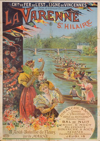 Poster advertising the Chemin de Fer de l'Est from French School, (19th century)