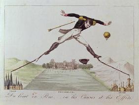 'From High to Low... or the Causes and the Effects', caricature of Napoleon's foreign policy, c.1814
