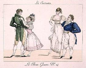 The Contrasts, plate 24 from 'Le Bon Genre', 1811 (engraving)