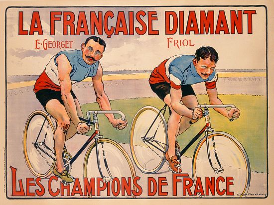 Poster advertising 'La Francaise Diamant' from French School, (20th century)