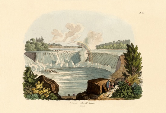Niagara Falls from French School, (19th century)