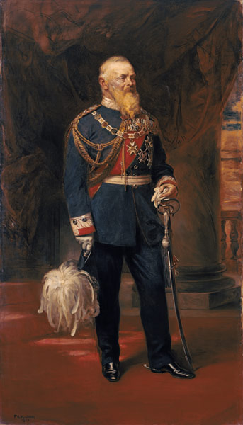Portrait prince regent Luitpold of Bavaria from Friedrich August v. Kaulbach