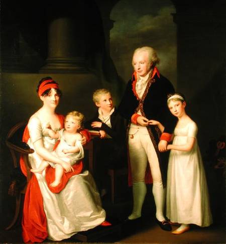 Marc Andre Souchay (1759-1814) and His Family from Friedrich Carl Groger