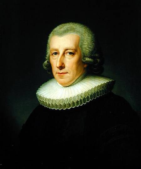 Portrait of Pastor Johann Bernhard Klefeker from Friedrich Carl Groger