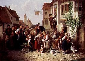 The painter in the village from Friedrich Friedländer