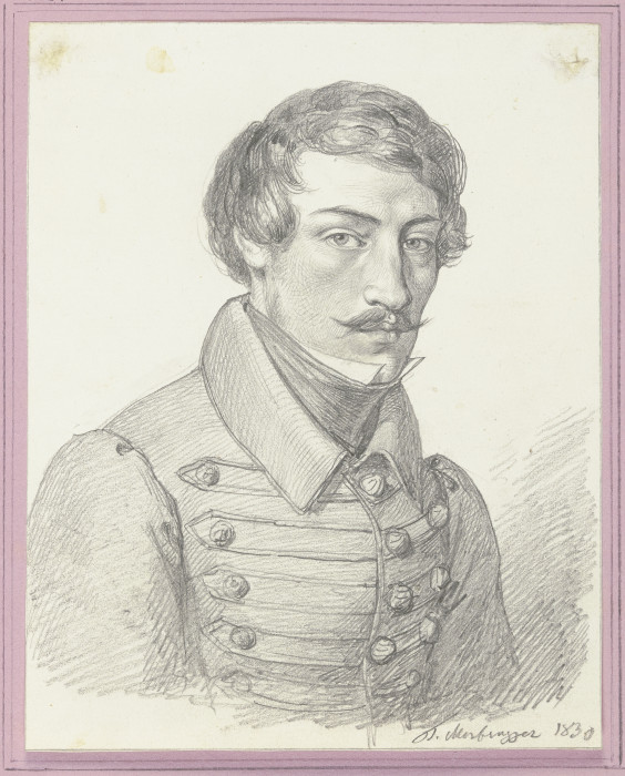 Brustbild eines jungen Mannes from Friedrich Moosbrugger