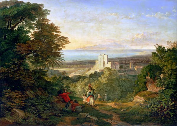 View of Terracina and Monte Circeo from Friedrich Nerly