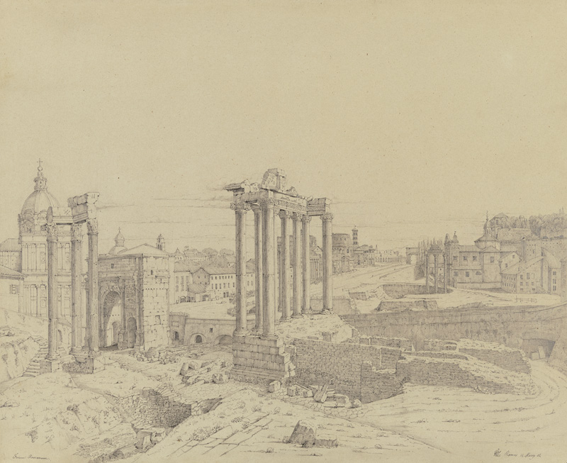 The Forum Romanum from Friedrich Wilhelm Ludwig